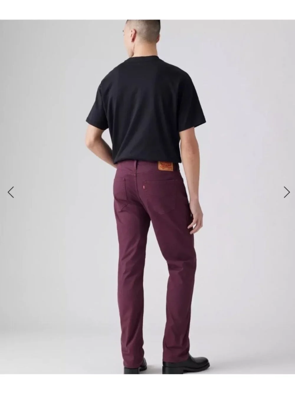New Levi’s 514 Straight Jeans Size 33 x 32 Burgundy Straight Leg